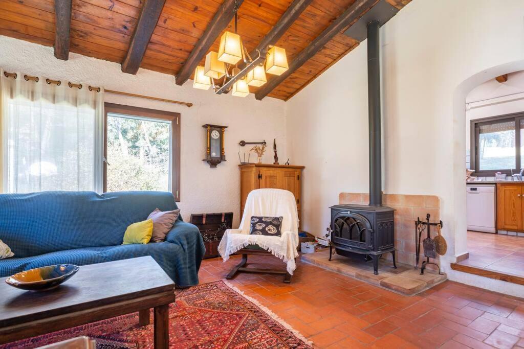 Casa Con Piscina Cerca De Girona Villa Bagian luar foto